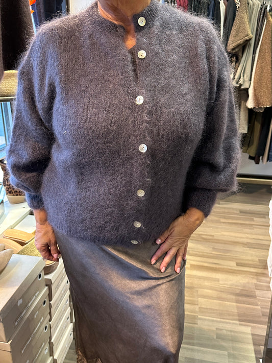 Mohair neuletakki harmaa