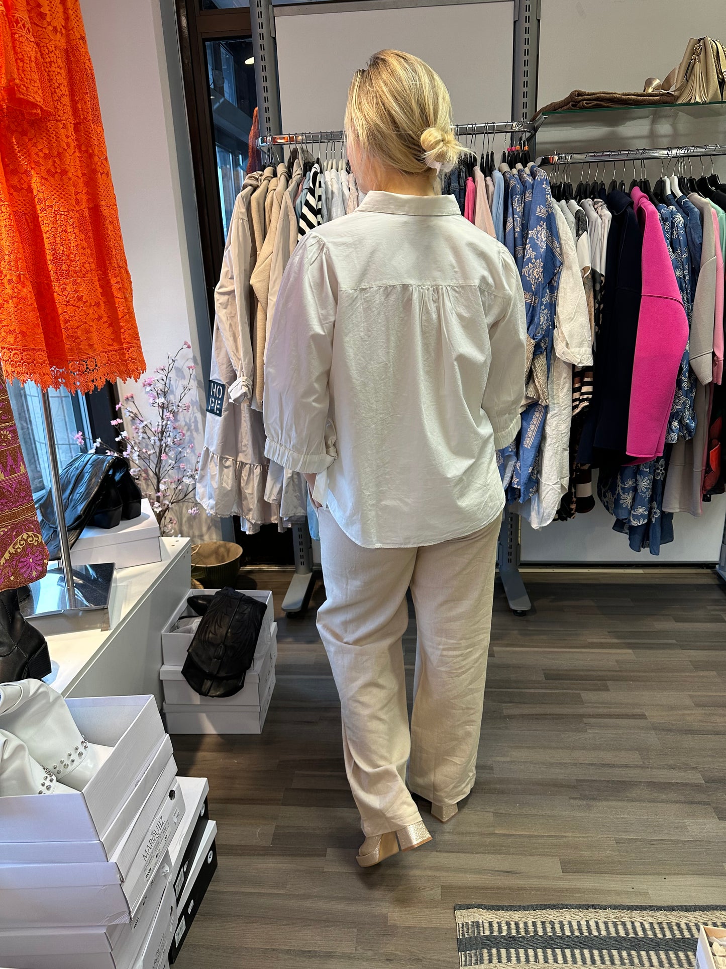 Pellavahousu Kelly Sand