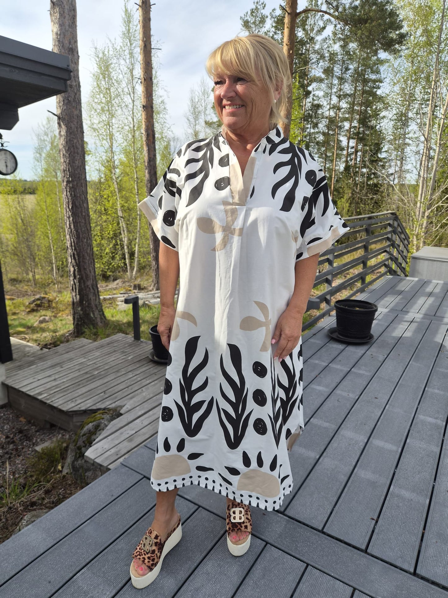 Plussize puuvillamekko