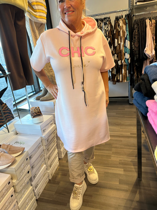 Huppari tunika/mekko Chic roosa