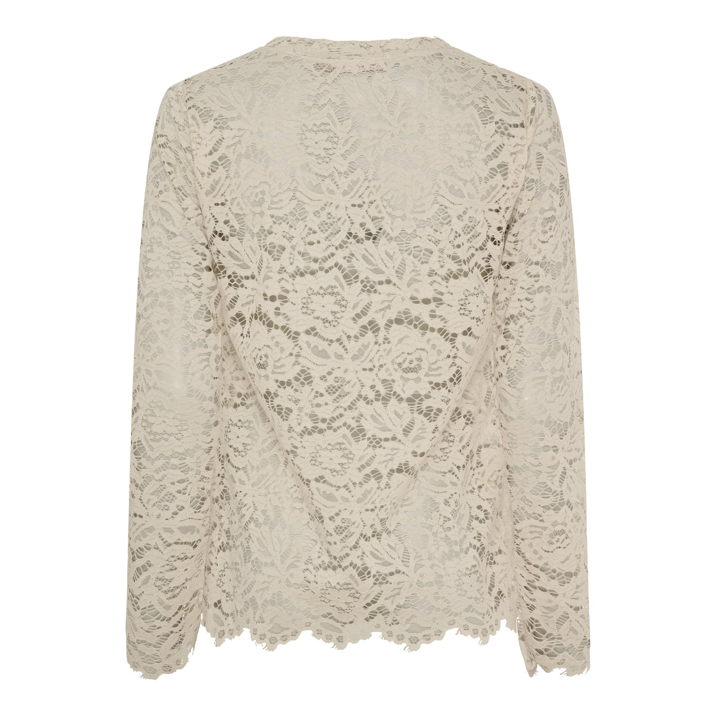 Pitsipusero luonnonvalkoinen