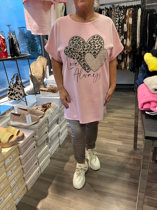 College tunika roosa