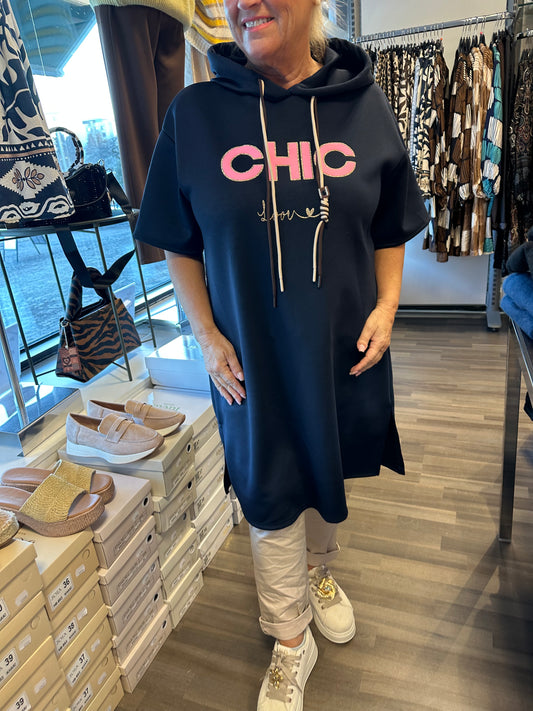 Huppari tunika/mekko Chic tummansininen