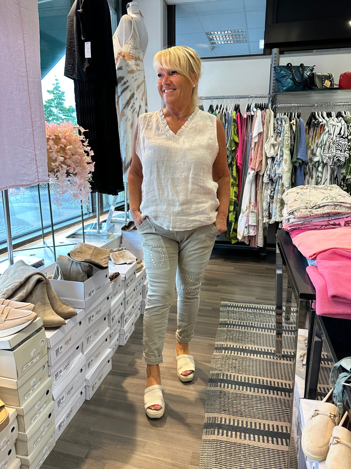 Puuvillahousut Love khaki