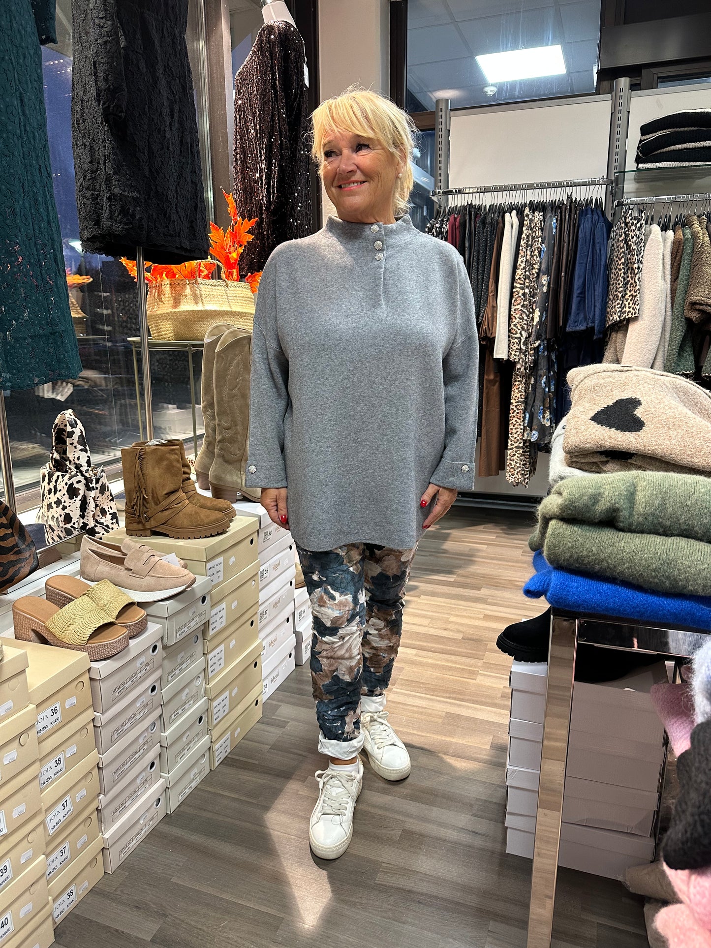 Neuletunika Diamond harmaa