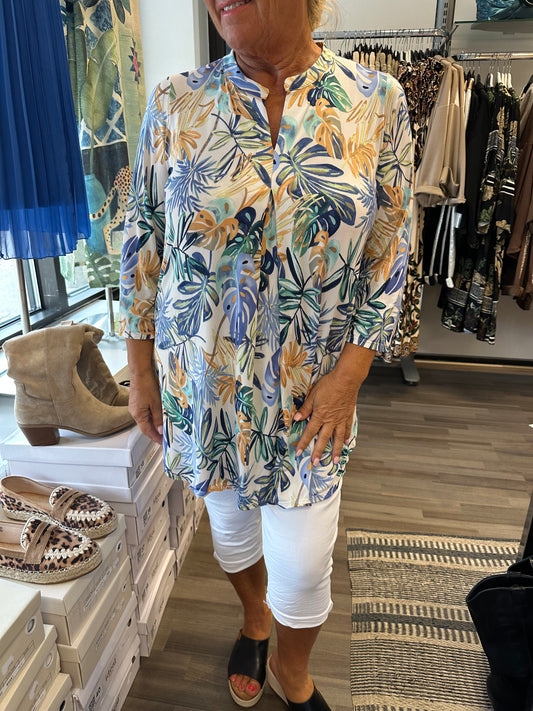 Joustava tunika multicolor