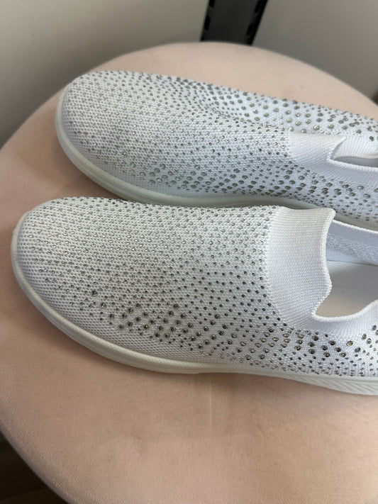 Tossutennarit blingillä valkoinen