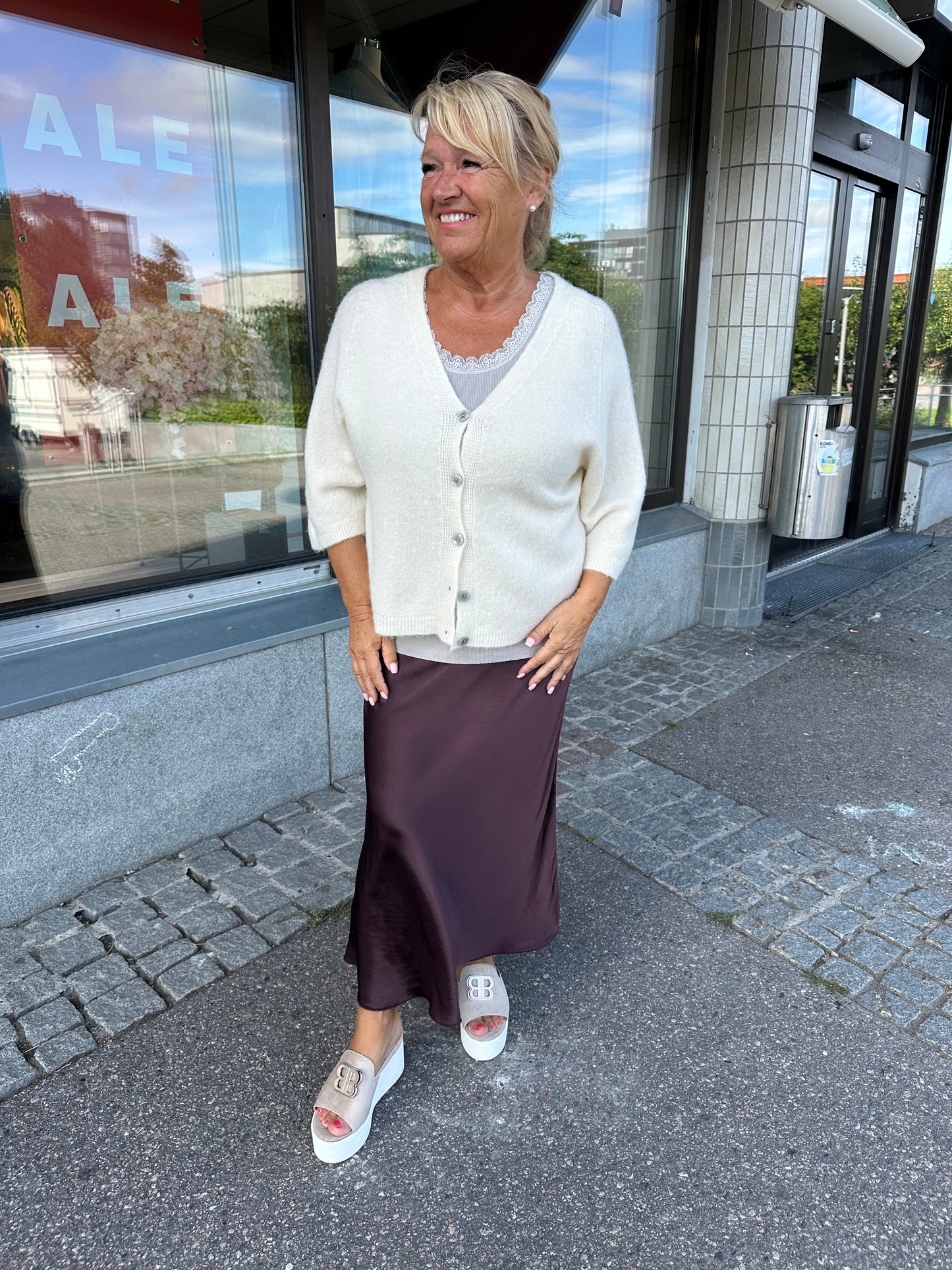 Baby Alpakka neuletakki vaalea