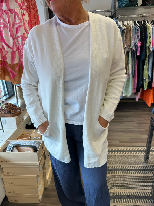 Neuletakki luonnonvalkoinen