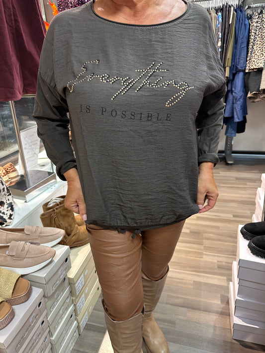 T-paita Everything Bling ruskea