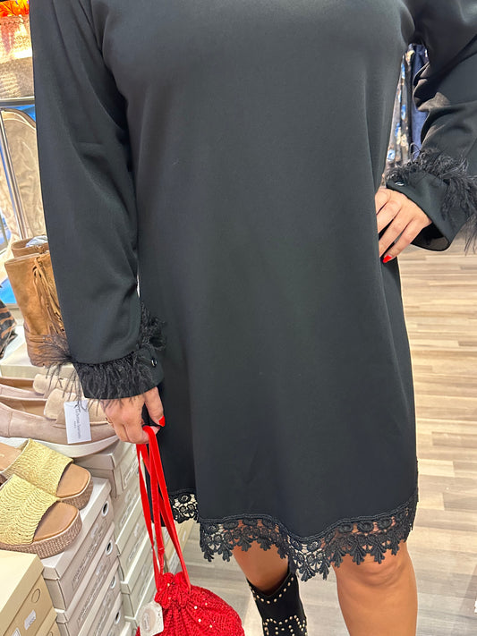 Pikkumusta höyhenhihoilla