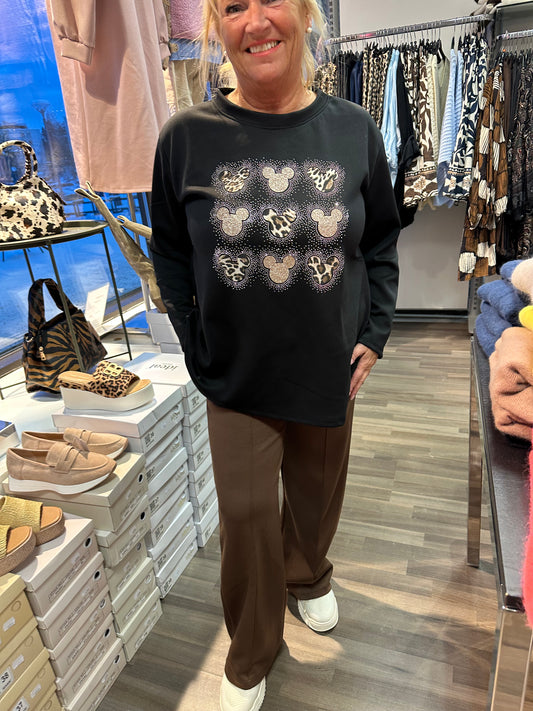 College pusero pikku Mikki musta