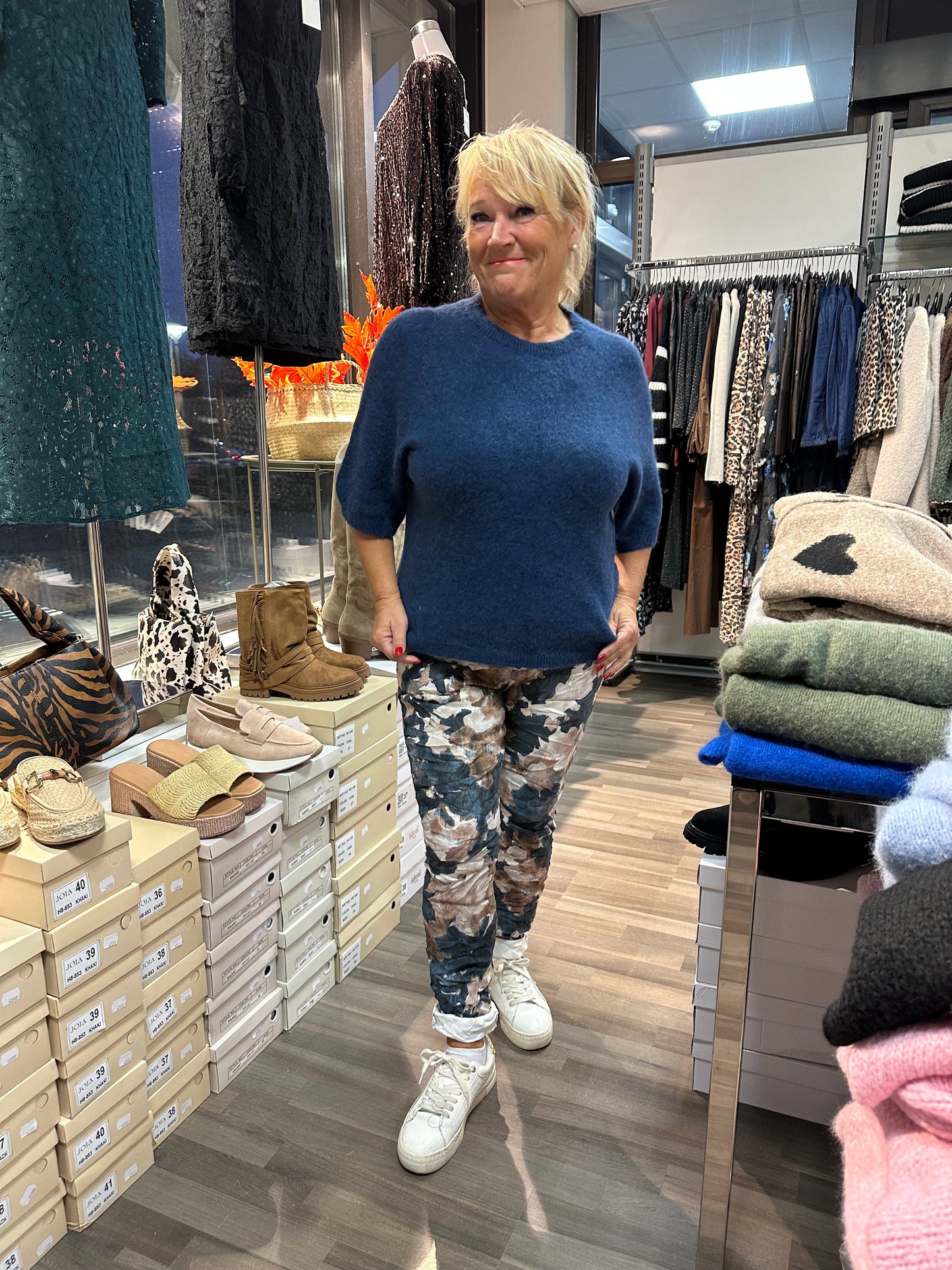 Alpakka-sekoite neule navy