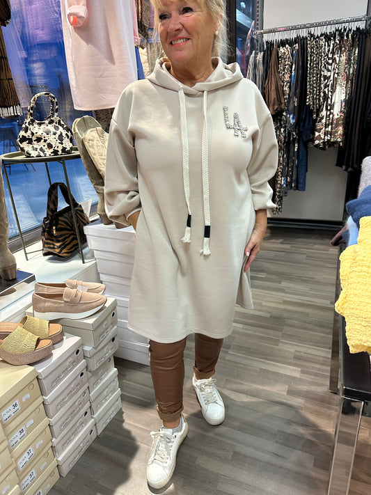 Collegetunika/mekko LA beige