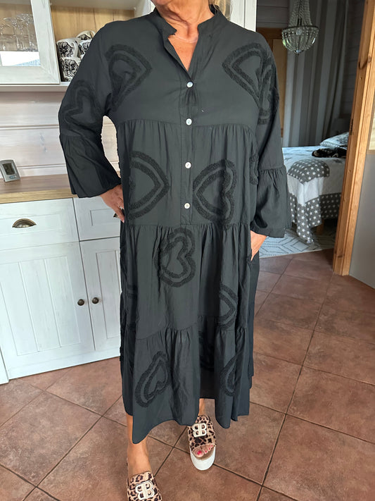 Midimittainen puuvillamekko