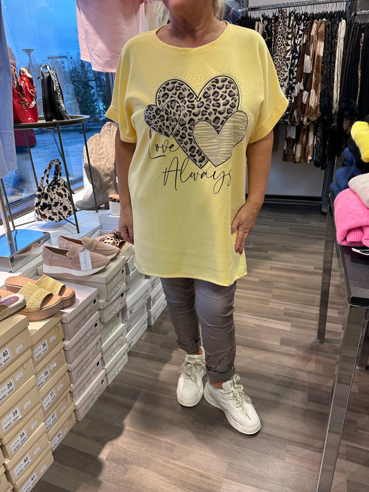 College tunika keltainen