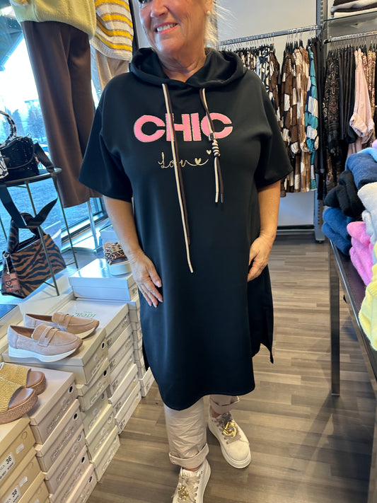 Huppari tunika/mekko Chic musta