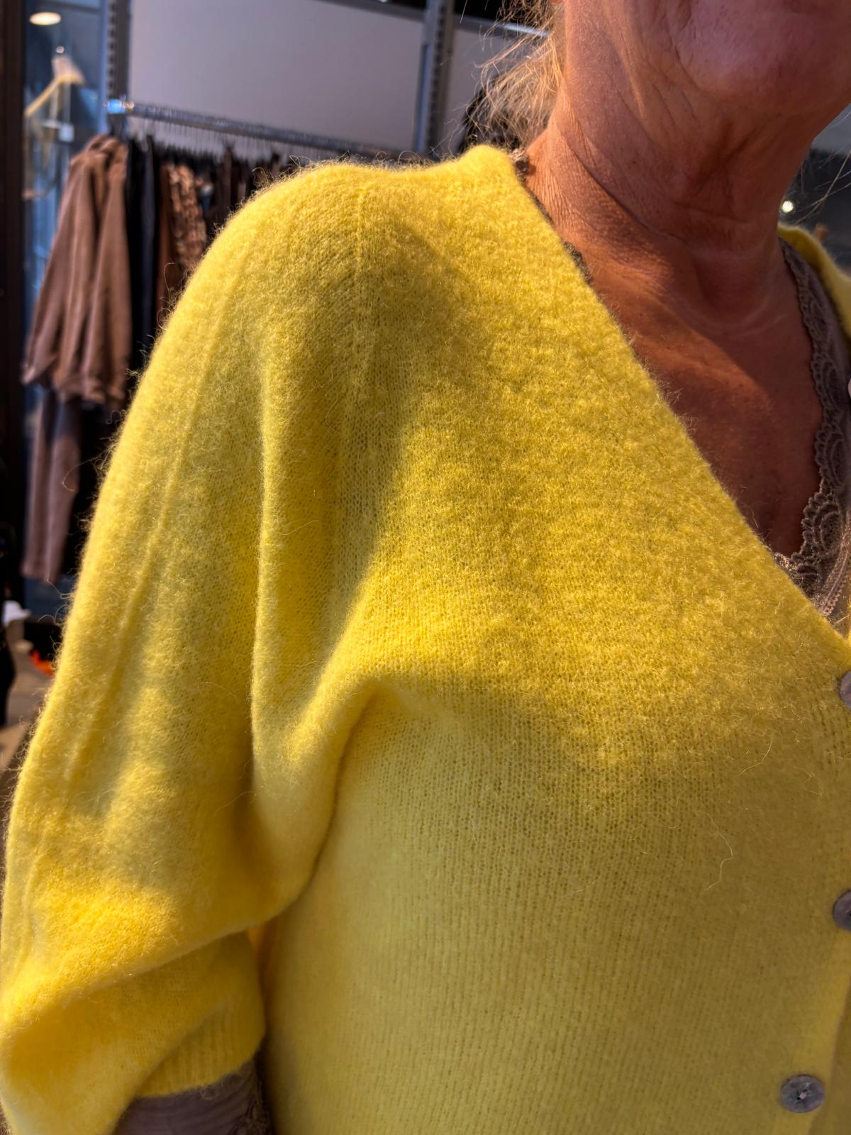 Baby Alpakka neuletakki keltainen