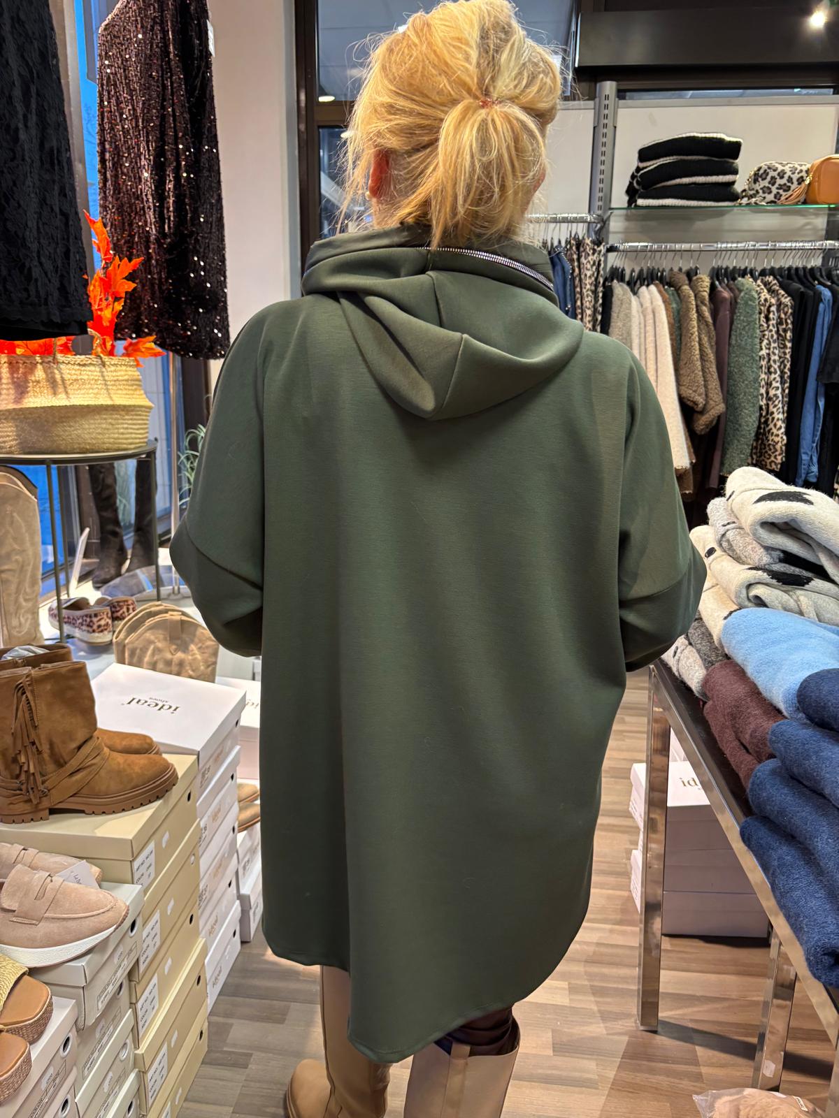 Reilumman kokoinen huppari vihreä