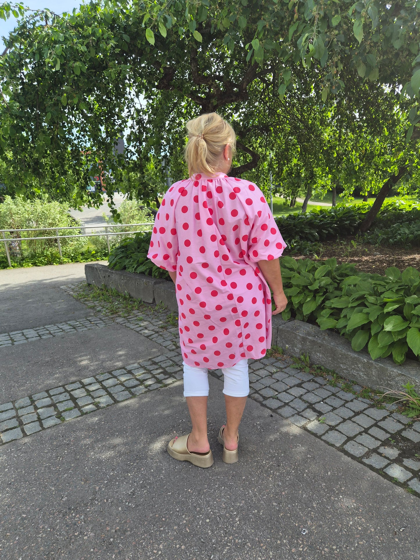 Oversize pallotunika pinkki