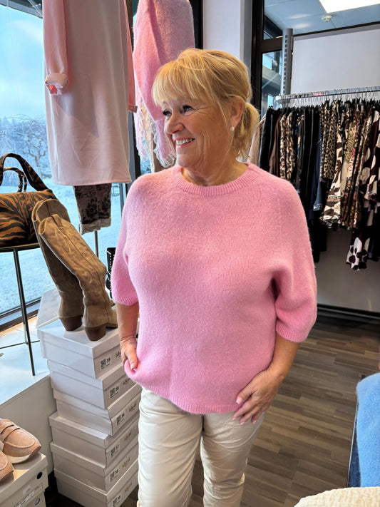 Alpakka-sekoite neule roosa