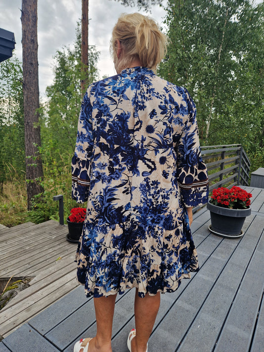 Viskoosi tunika/mekko sininen