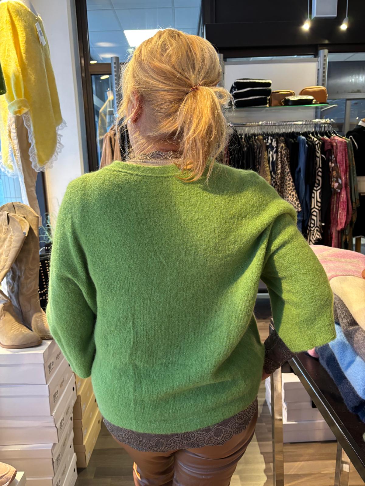 Baby Alpakka neuletakki vihreä