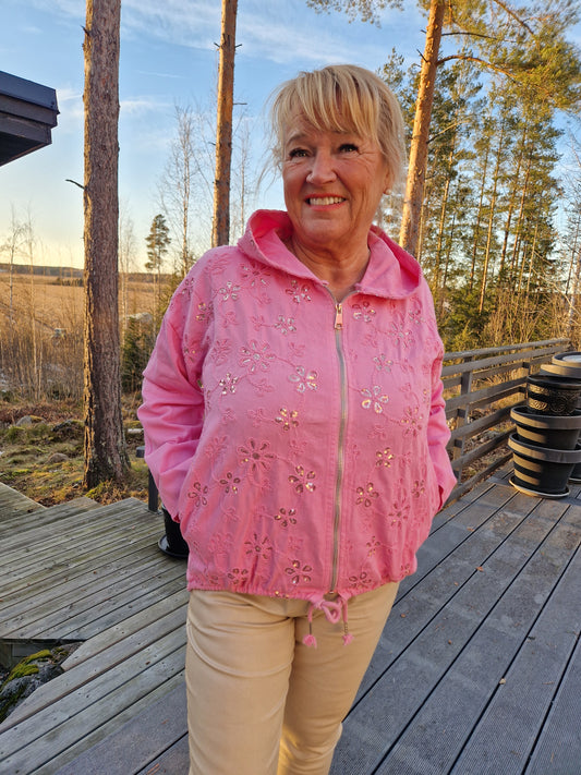 Puuvillahuppari pinkki