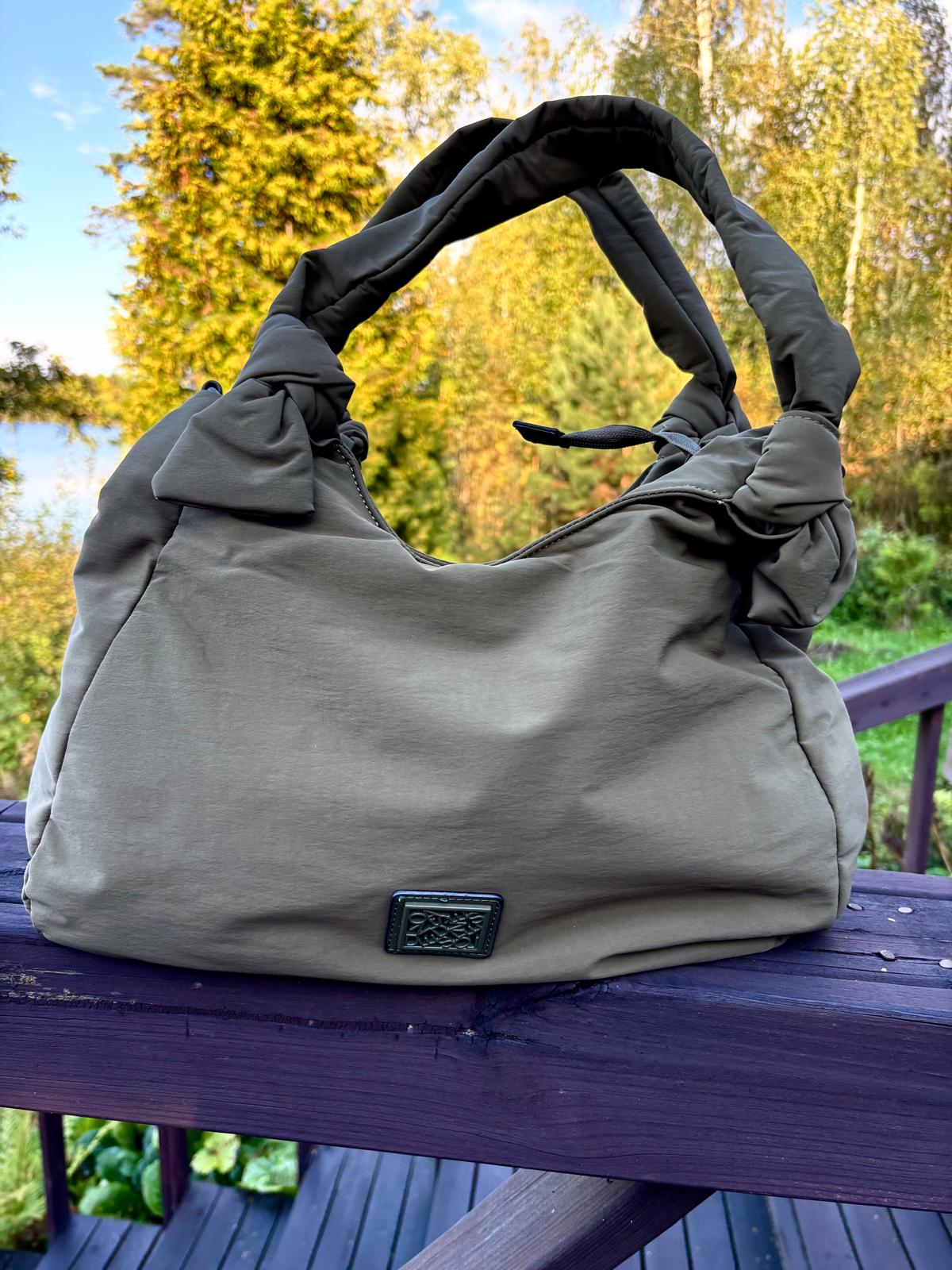 Kankainen laukku vihreä