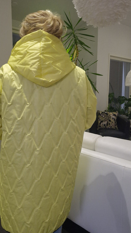 Plussize takki keltainen