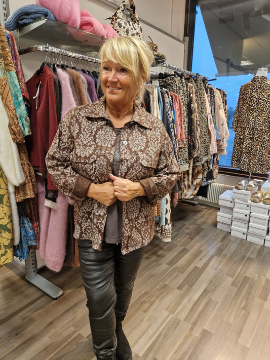 Puuvillajakku ruskea