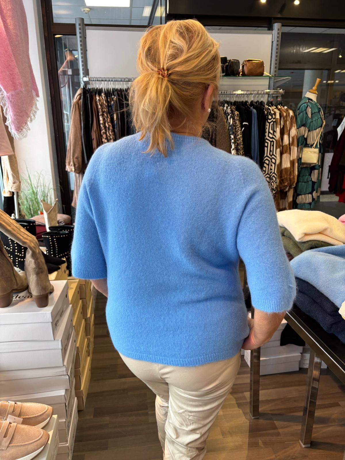 Alpakka-sekoite neule sky blue