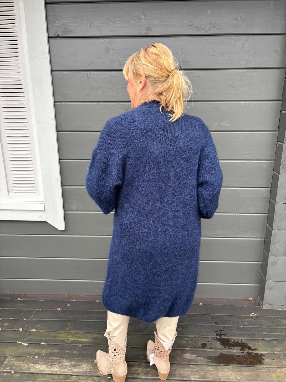 Mohair neuletakki tumma sininen