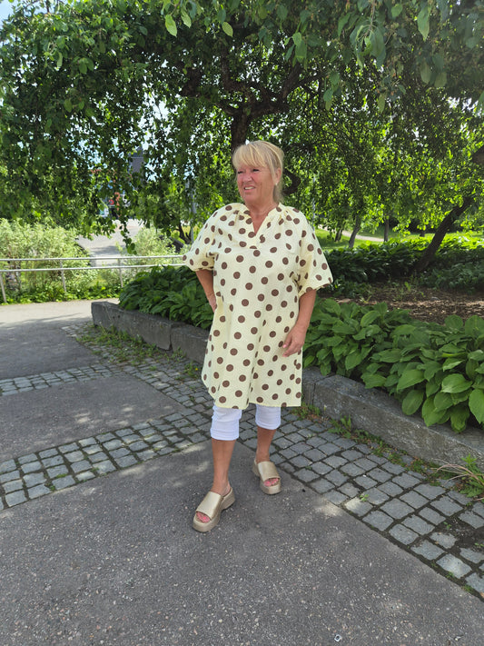Oversize pallotunika keltainen