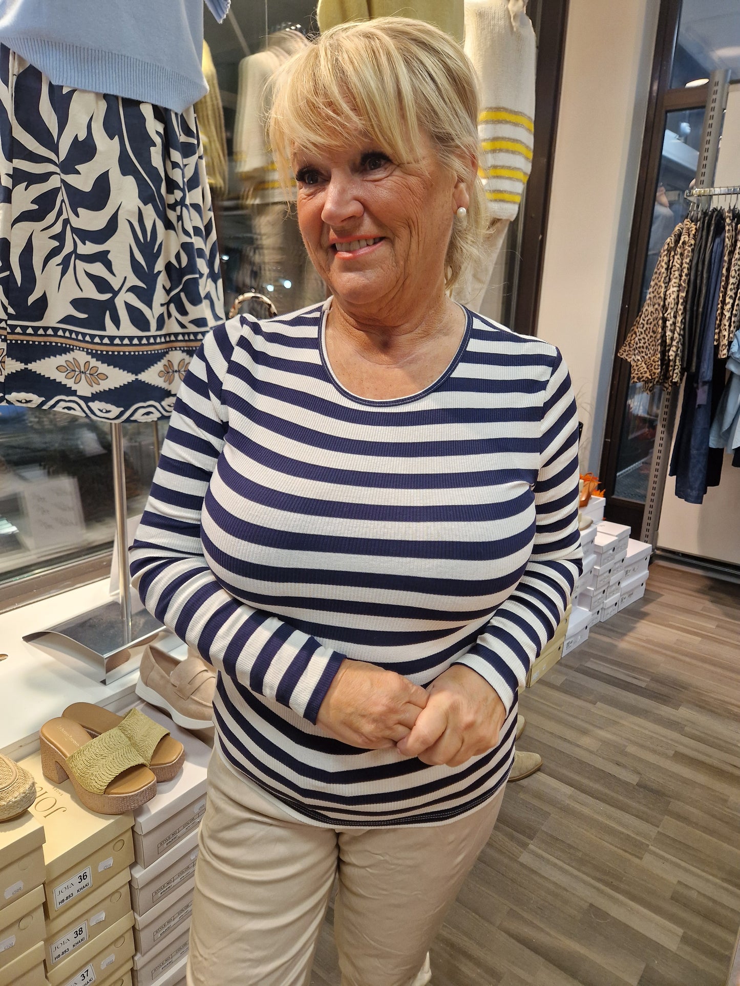 Trikoopusero navy