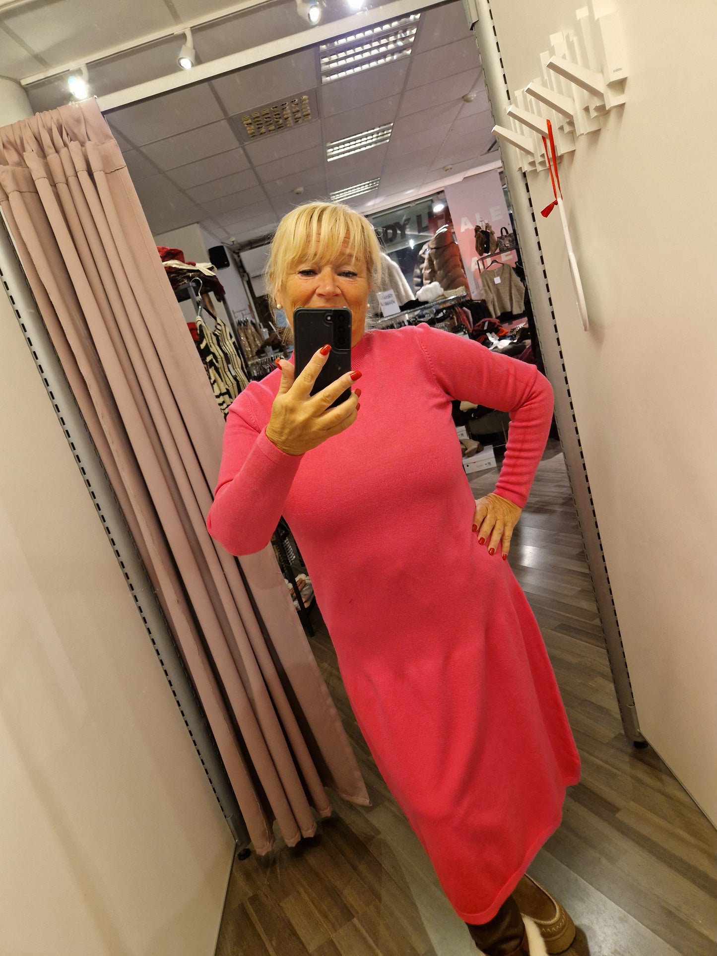 Sirompi neulemekko pinkki