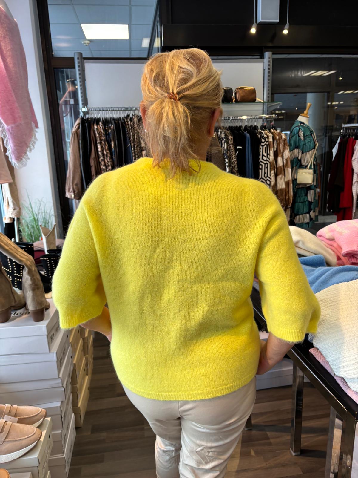 Alpakka-sekoite neule keltainen