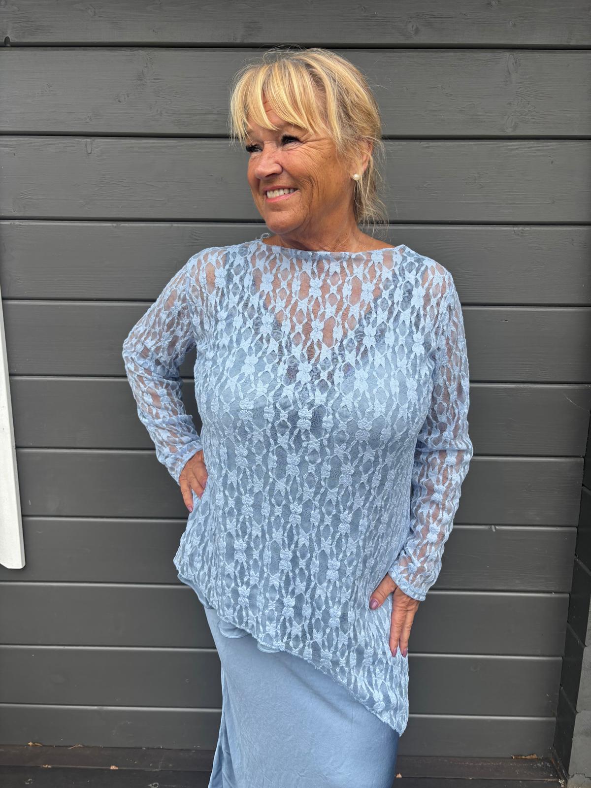 Satiinihame vaaleansininen