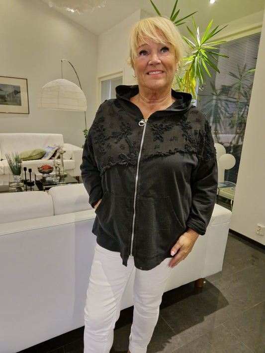 Puuvillahuppari musta