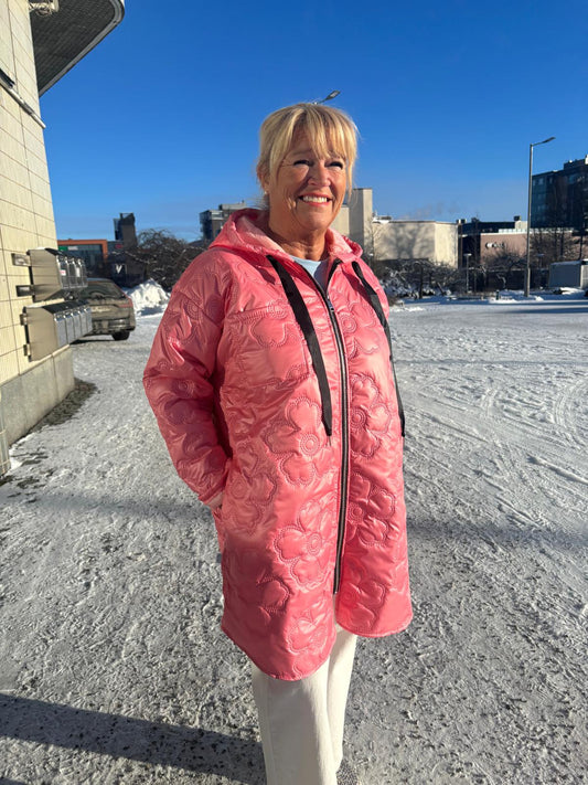 Kevättakki pinkki/ lohenpunainen