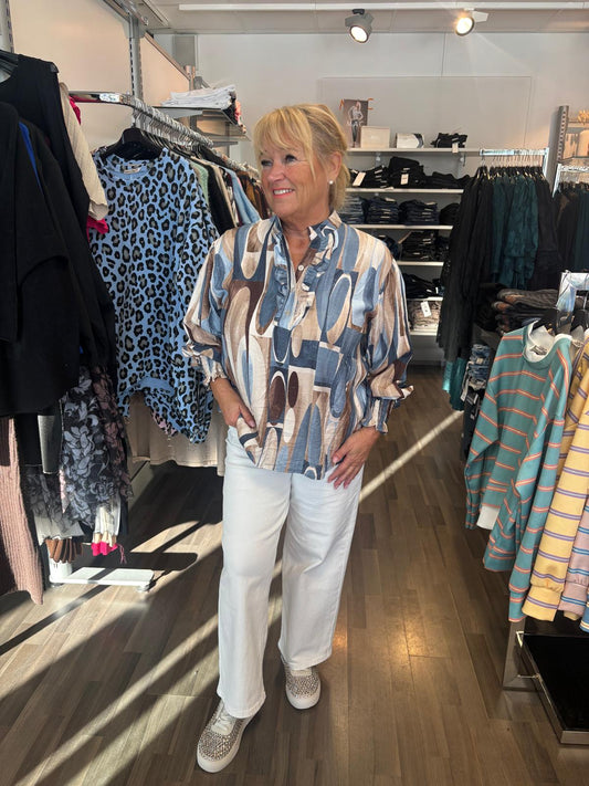 Viskoosipusero sininen