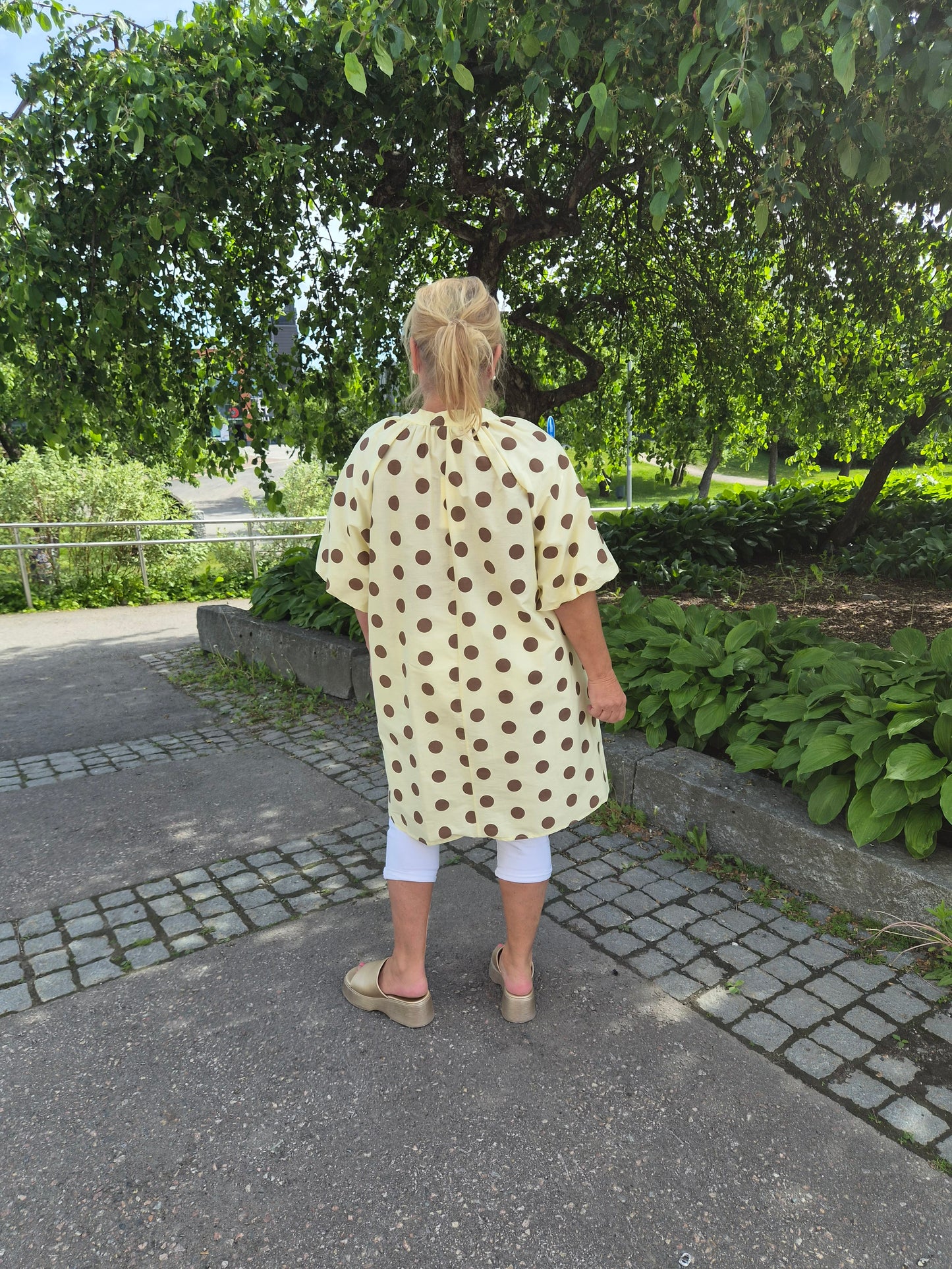 Oversize pallotunika keltainen