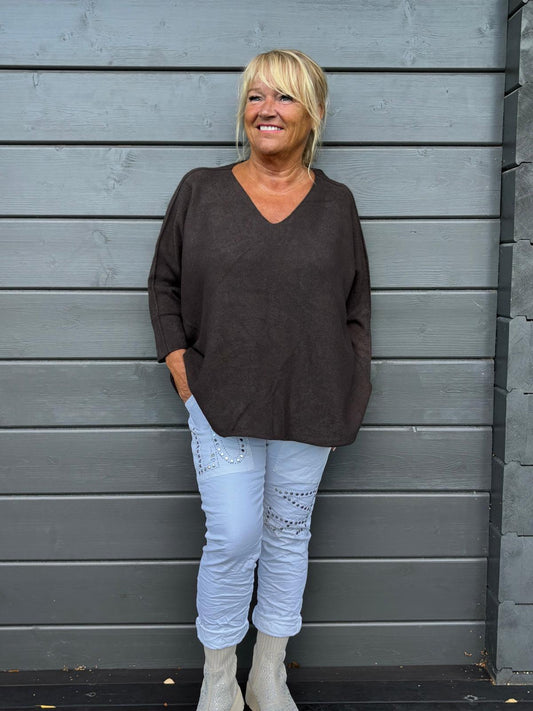 Reilumpi neule tumma ruskea