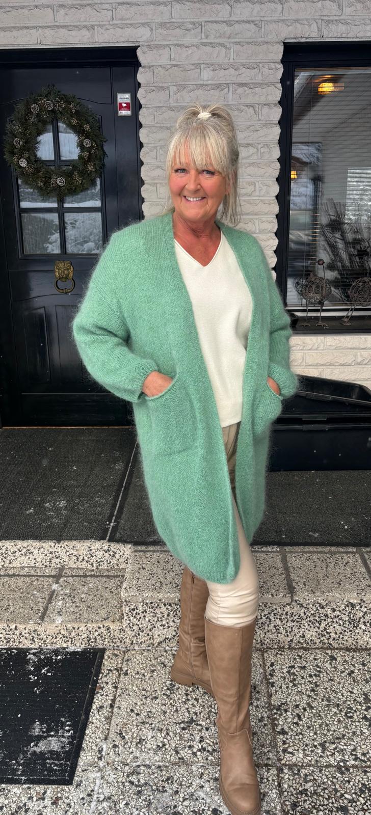 Mohair neuletakki vedenvihreä/aqua