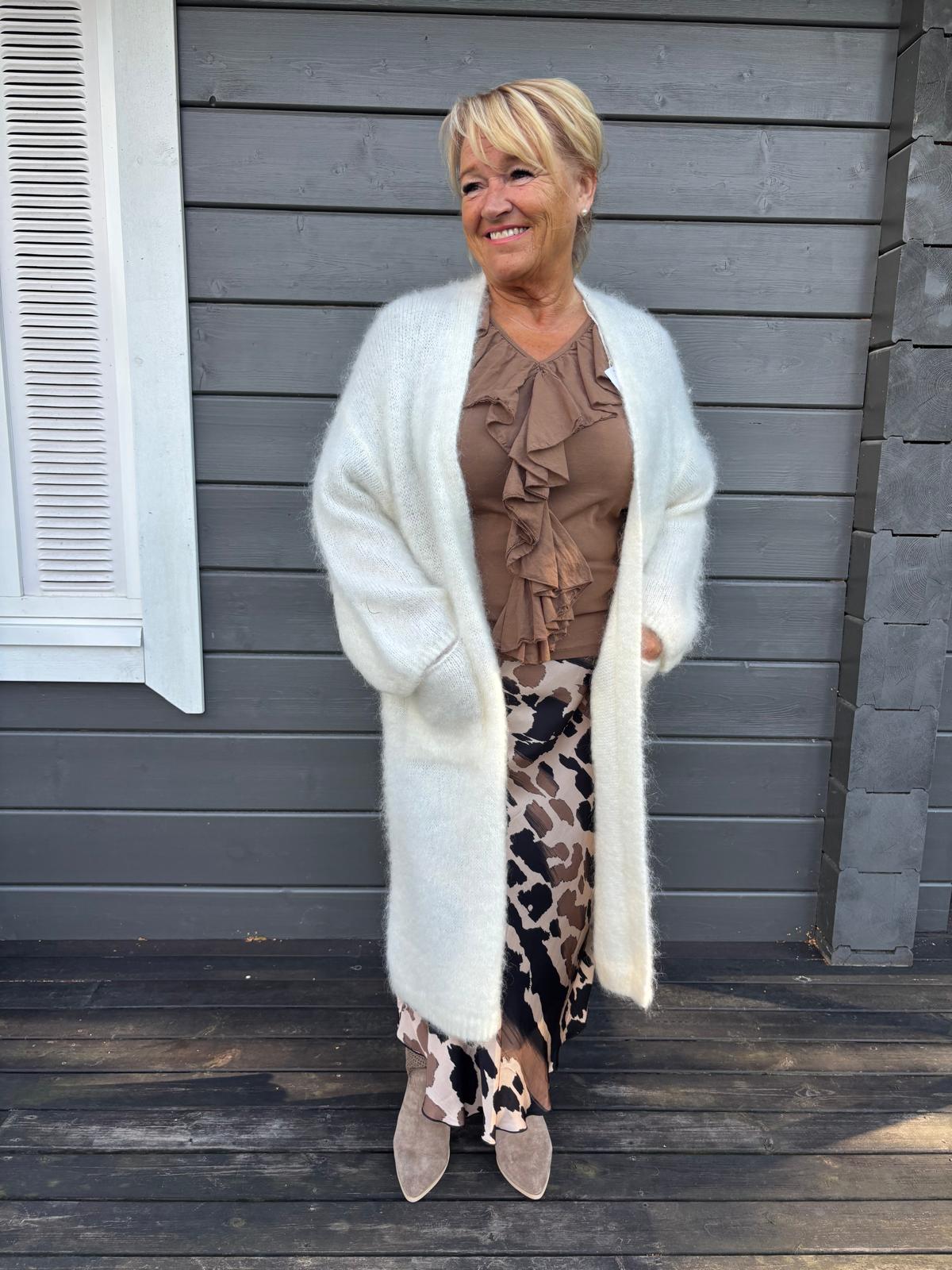 Mohair neuletakki luonnonvalkoinen