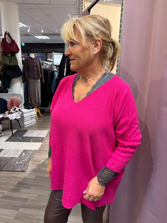 Reilumpi neule fuksia