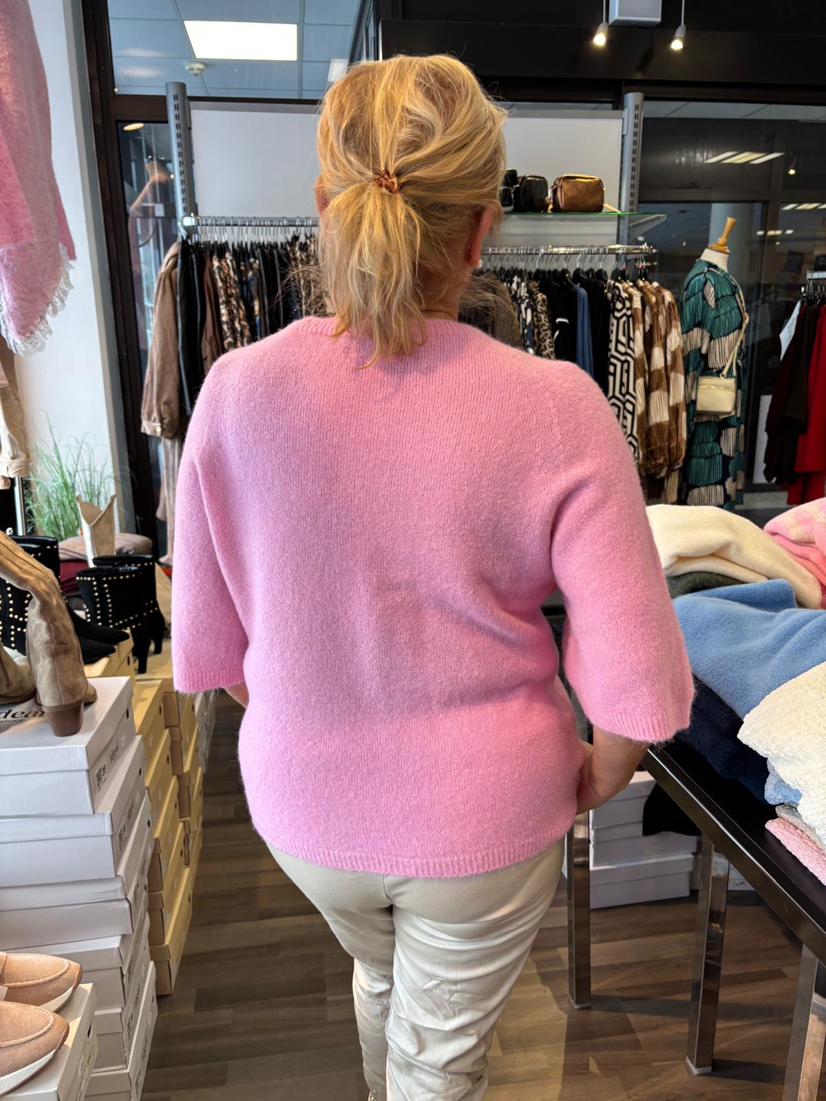 Alpakka-sekoite neule roosa