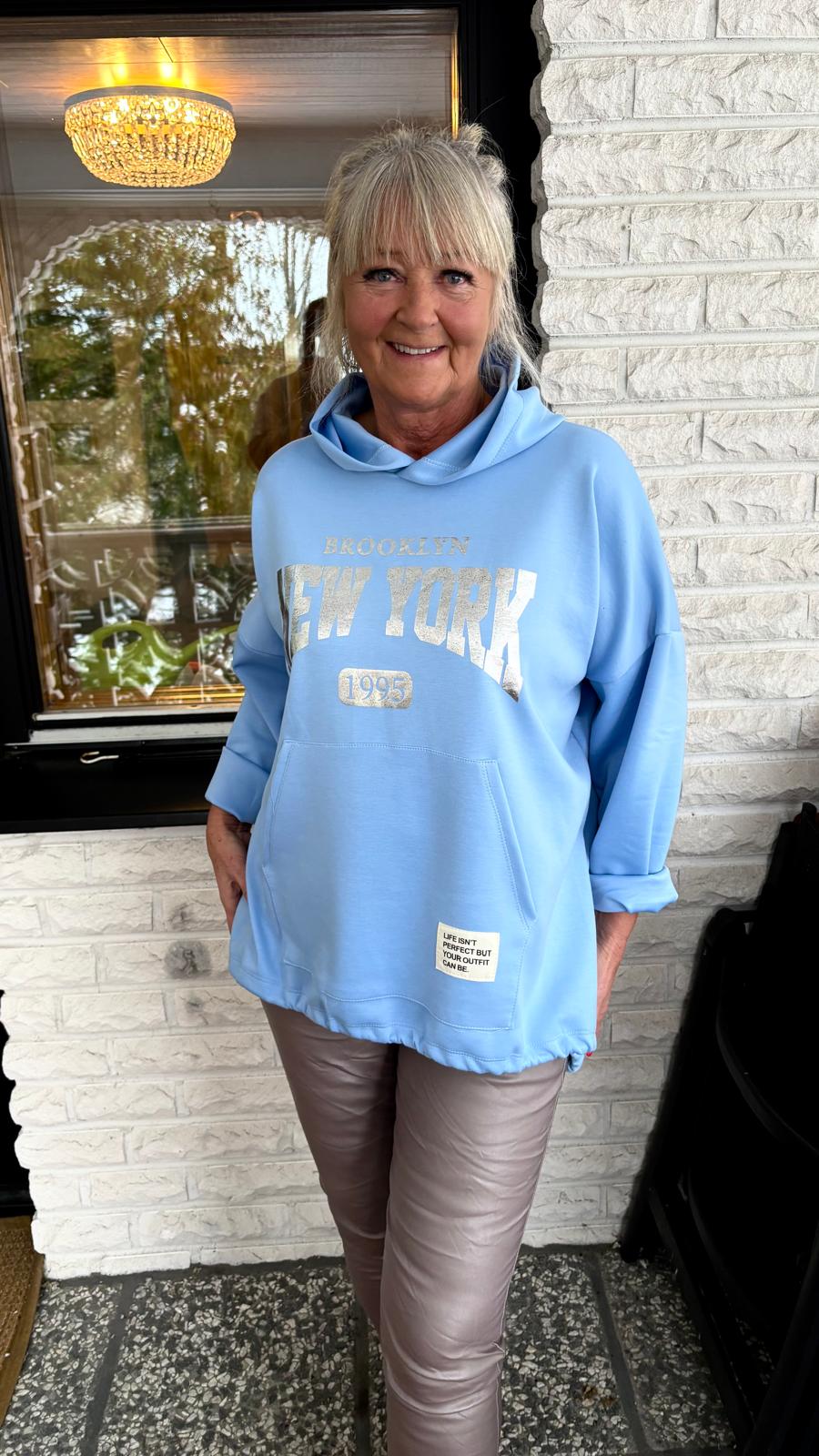 NewYork huppari plussize sininen
