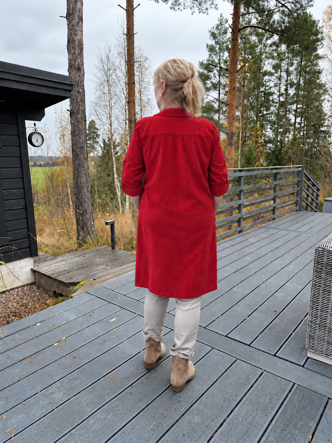Paitamekko samettia metsänvihreä