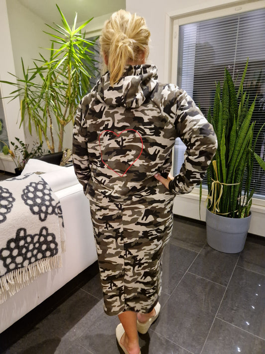Camo huppari pusero